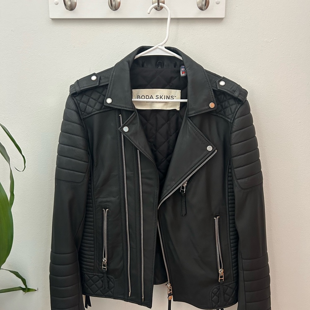 Men’s Boda Skins Black Leather Jacket